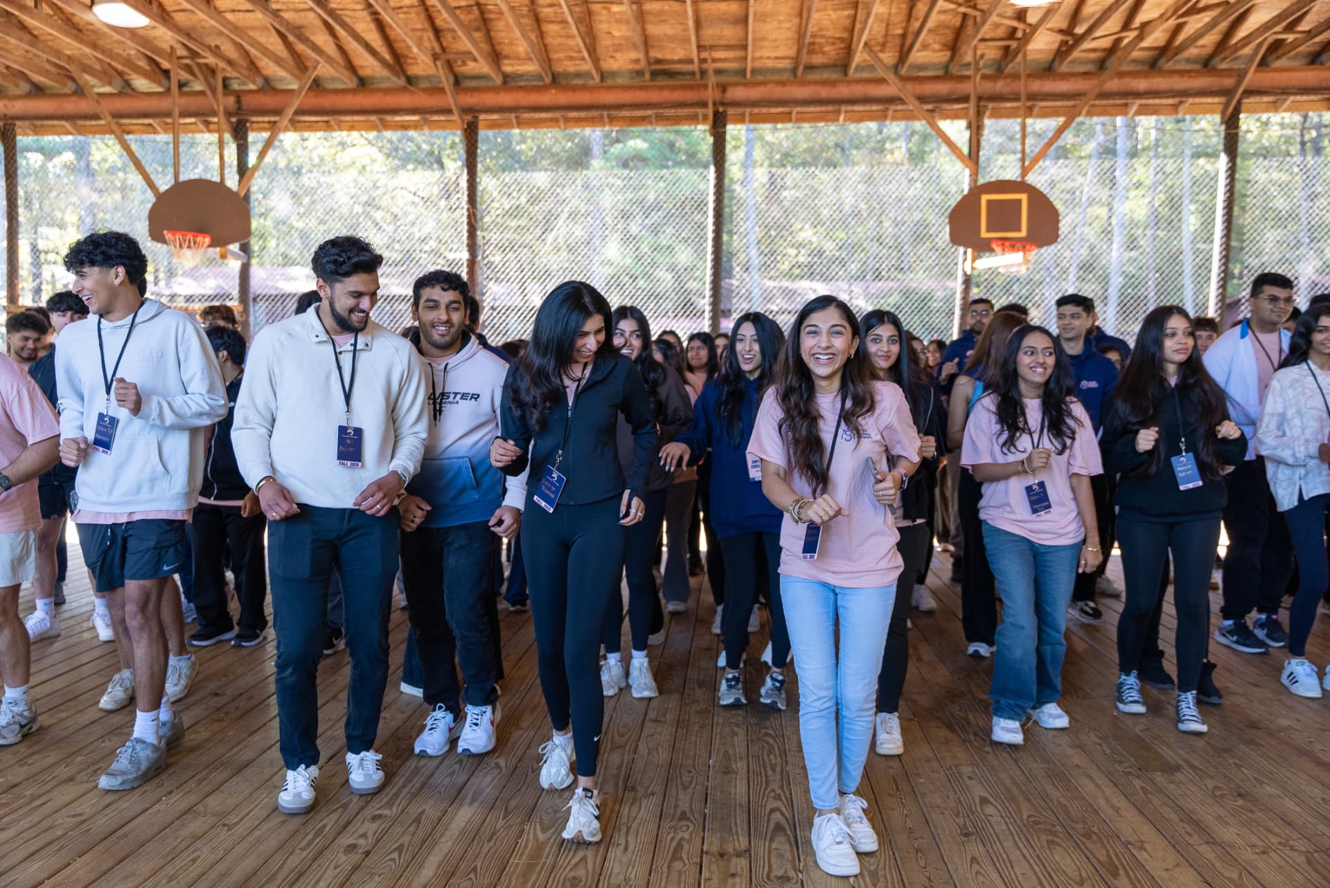 College Retreat moment