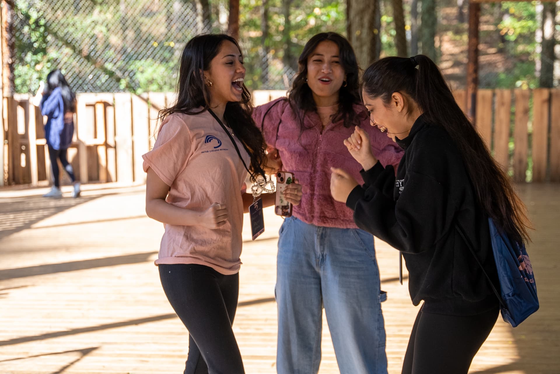 College Retreat moment
