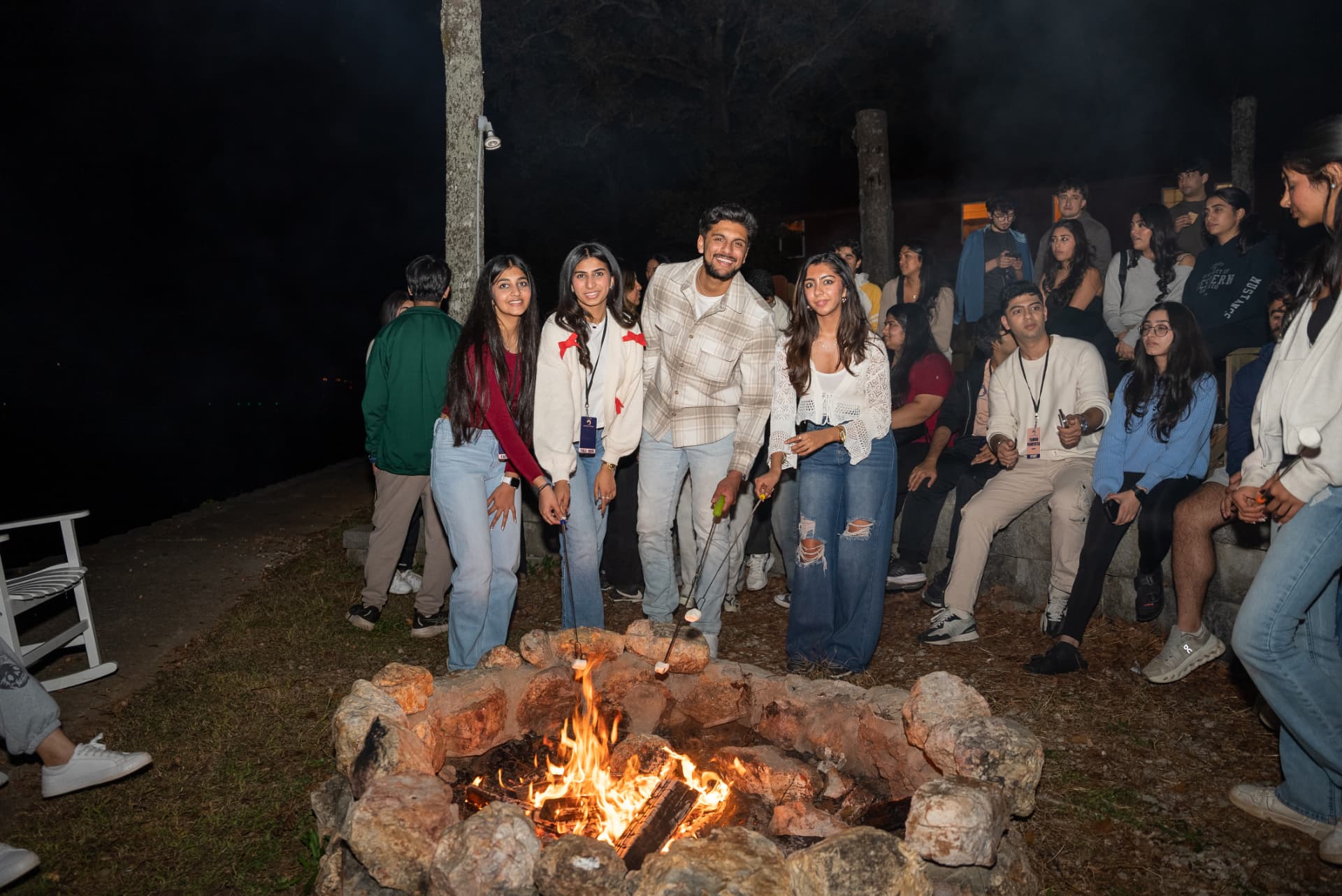 College Retreat moment