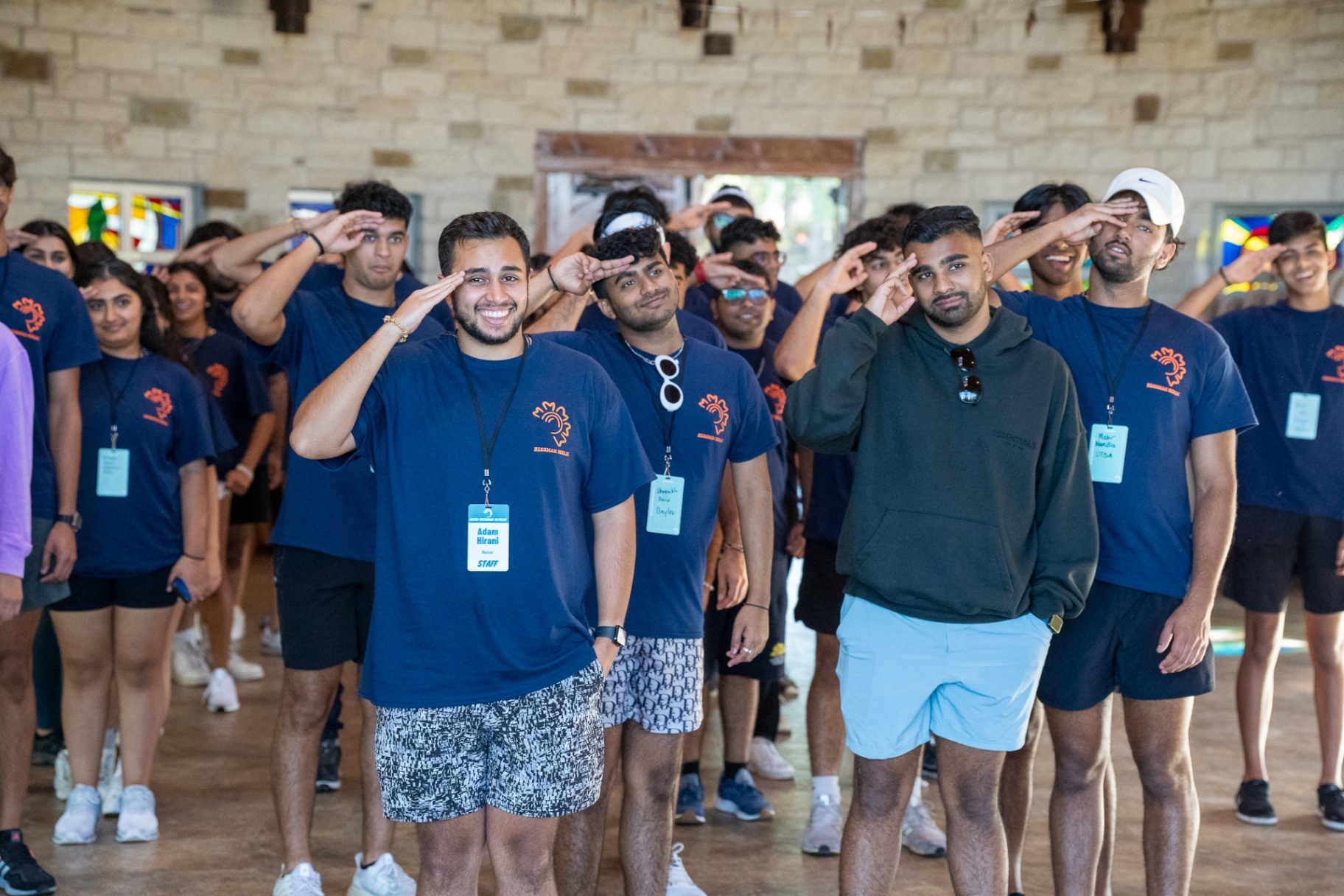College Retreat moment