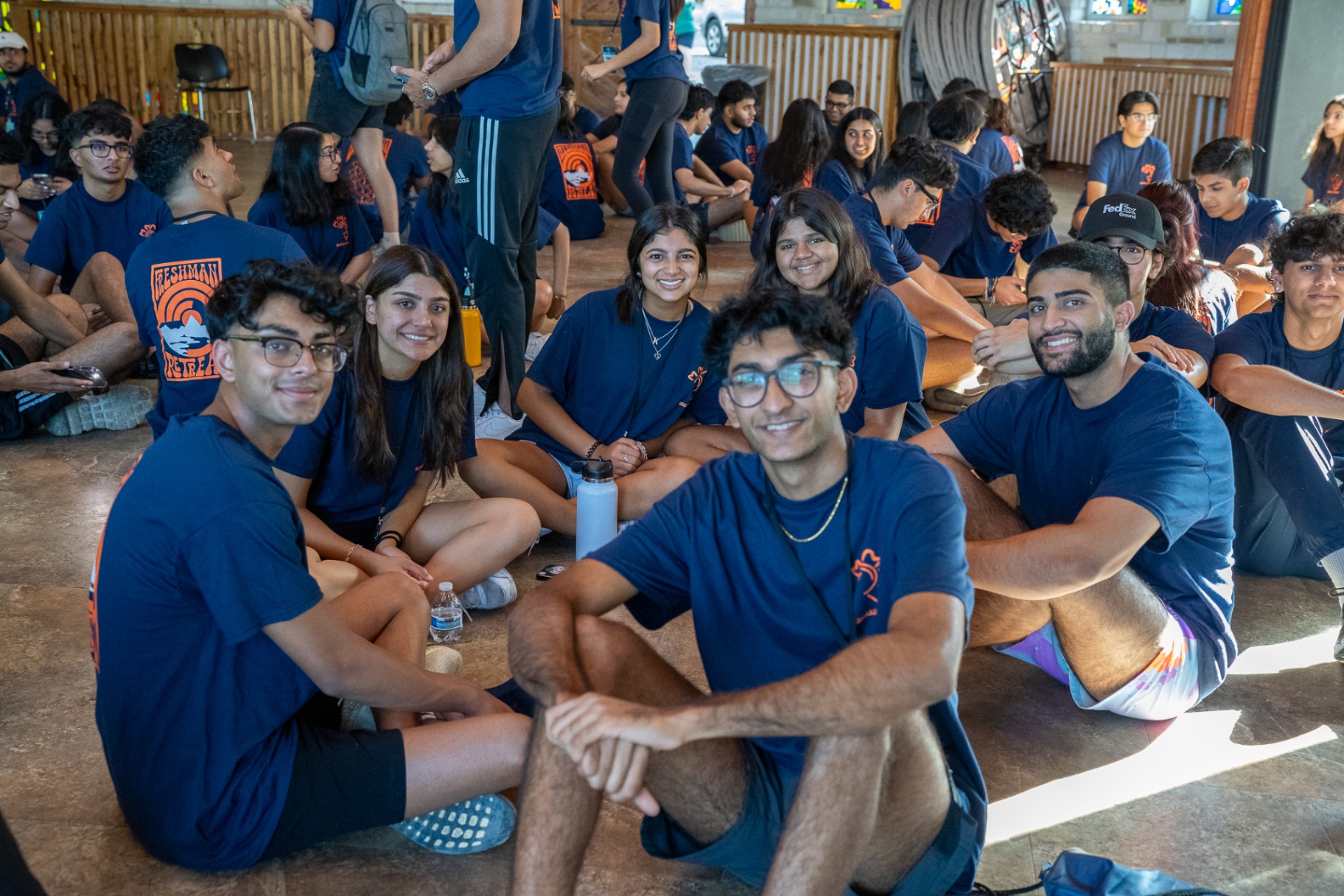 College Retreat moment