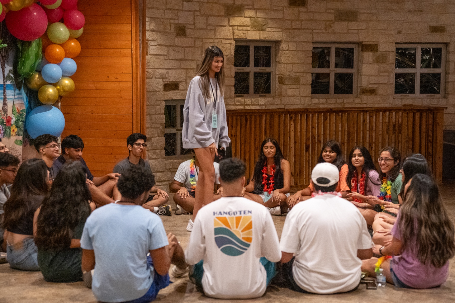 College Retreat moment